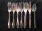 Lot of 7 Vintage Sheffield Silver Forks & 1 Spoon