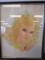 Vintage Blonde Girl Framed Print