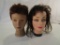 Lot of 2 Cosmetology Mannequin Heads