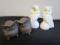 Set of 2 Pairs of Vintage Owls