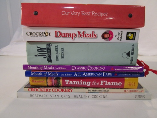 Lot of 8 Cook Books, Including - Dump Meals