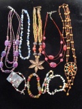 Lot of Costume Jewelry, Incl. 4 Bracelets