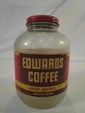 Vintage Edwards Glass Coffee Jar