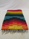 Vintage Colorful Mexican Blanket