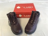 LABO Men Waterproof Hiking  Leather Boots Size 7
