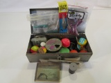 Metal Tackle Box Filled w/ Fishing Accessories