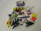 Lot of Play Cars, Planes and Jumping Frogs