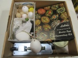 Box Lot of Egg Decorating Tools