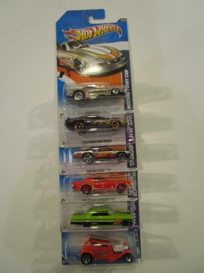 Lot of 6 Hot Wheel Cars, Incl. Dragsterz '11