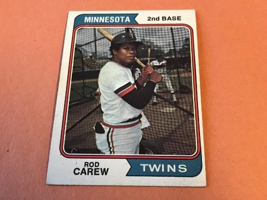 ROD CAREW Twins 1974 Topps Baseball Card