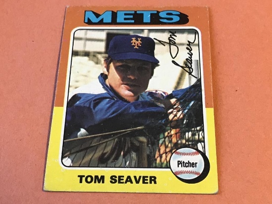 TOM SEAVER Mets 1975 Topps Baseball Card