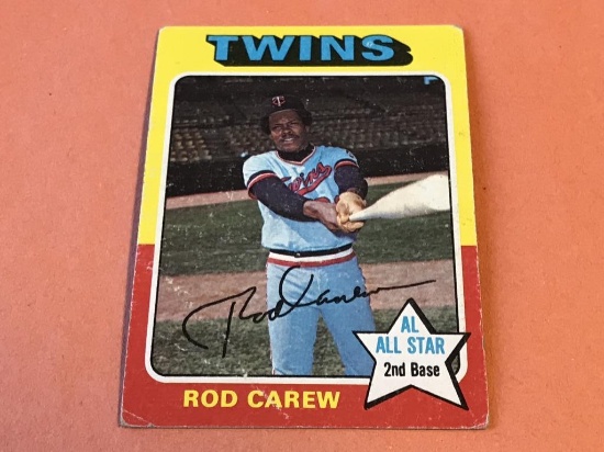 ROD CAREW Twins 1975 Topps Baseball Card