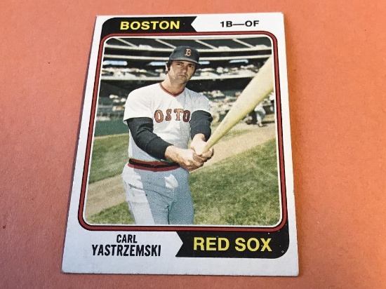 CARL YASTRZEMSKI Red Sox 1974 Topps Baseball Card