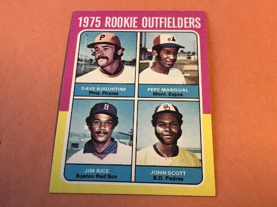 JIM RICE Red Sox 1975 Topps ROOKIE Baseball Card,