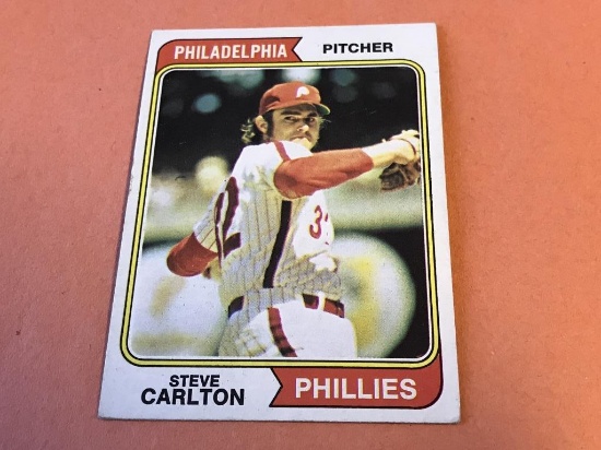 STEVE CARLTON Phillies 1974 Topps Baseball Card,