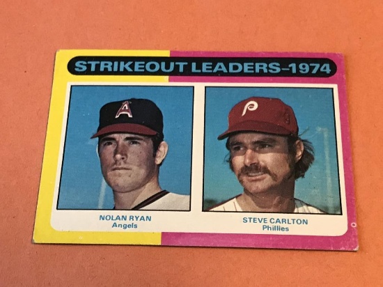 NOLAN RYAN 1975 Topps Stickout Leaders 1974