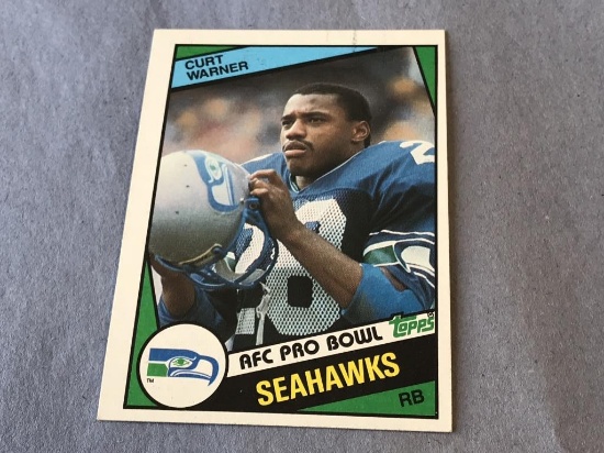 CURT WARNER Seahawks 1984 Topps Football ROOKIE