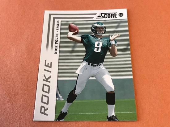 NICK FOLES 2012 Score Football ROOKIE Card