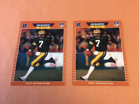 DON MAJKOWSKI Lot of 2 1989 Pro Set ROOKIE Cards