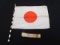 WWII Silk Japanese Telescoping Parade Flag w Pouch