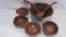 Vintage Wood Salad Bowl Set