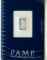 1 gram Platinum Bar - PAMP Suisse Platinum Bar