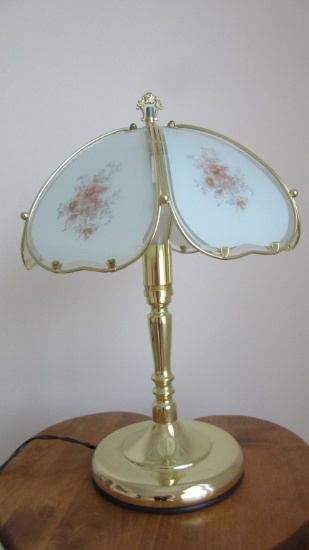 Touch Brass and Glass Table Lamp