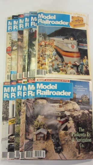 Complete 1984 Year of Model Railroader Magazine