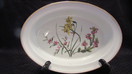 Vintage Spode Strafford Flowers 11 1/2" Oval Dish