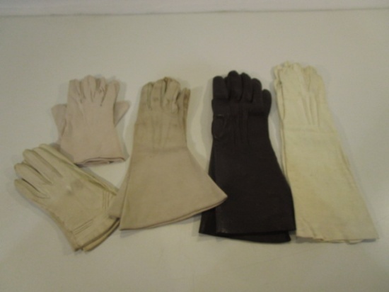 Lot of 5 Pairs of Vintage Ladies Gloves