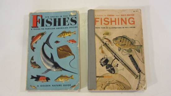 Lot of  2 Vintage Golden Fishing Books