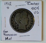 1912S Barber Half Dollar