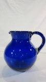 Large Cobalt Blue Pitcher