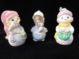 Lot of 3 Precious Moments, Incl. 2 Snow People