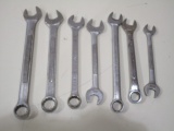 Lot of 7 SAE Wrenches 5/8,5/8,9/16,9/16,1/2,1/2