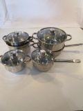 Large Lot of Stainless Steel Pots
