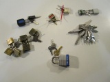 Lot of Luggage Locks and Keys