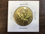 1980 $50 Maple Leaf .999 Fine Gold 1 Oz Gold Coin