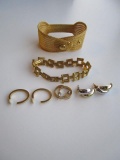 Lot Large of Gold Tone Jewelry