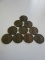 Lot of 10 Pennies 1945,1940,1920,1948,1953D,1956D