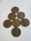 Lot of 6 Wheat Pennies 1951D,1950,1958D,1950D,
