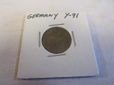 1939 Nazi German 10 Reichspfennig w swastika