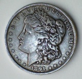 1891 Morgan Silver Dollar