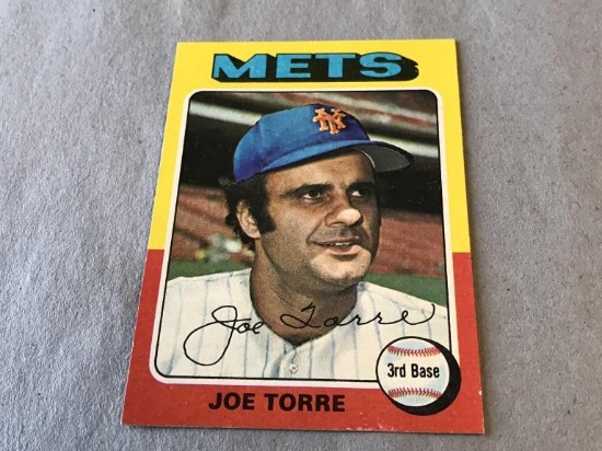 JOE TORRE Mets 1975 Topps Baseball Card