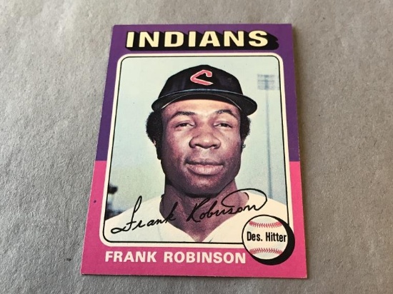FRANK ROBINSON Indians 1975 Topps Mini Baseball