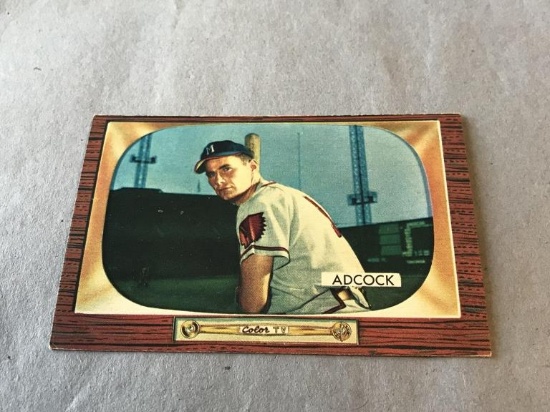 JOE ADCOCK Braves 1955 Bowman Baseball High Grade