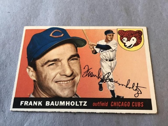 FRANK BAUMHOLTZ #172 Cubs 1955 Topps Baseball Card