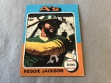 REGGIE JACKSON A's 1975 Topps Baseball Card