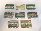 1981 Topps Baseball Cards Lot of 8 TEAM Cards