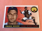 FRANK HOUSE 87 1955 Topps Baseball Card High Grade